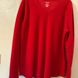 Tek Gear Red Fitted Long Sleeve Hoodie